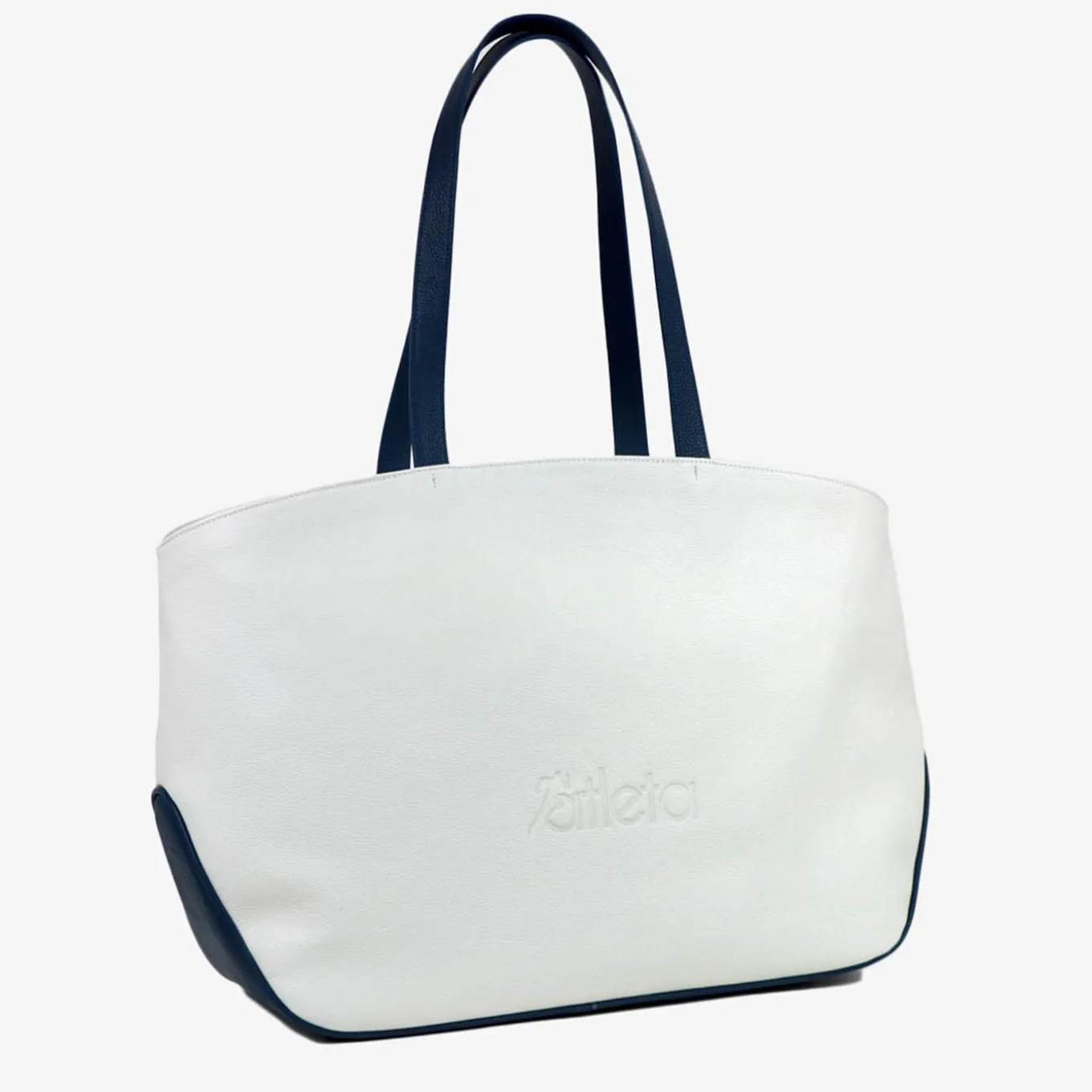 Sport White/Red/Blue Bag with Tennis-Racket-Shaped Pocket