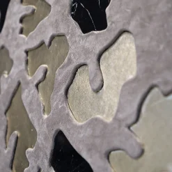 Spotted Savannah Black Marquinia Marble & Leather Panel