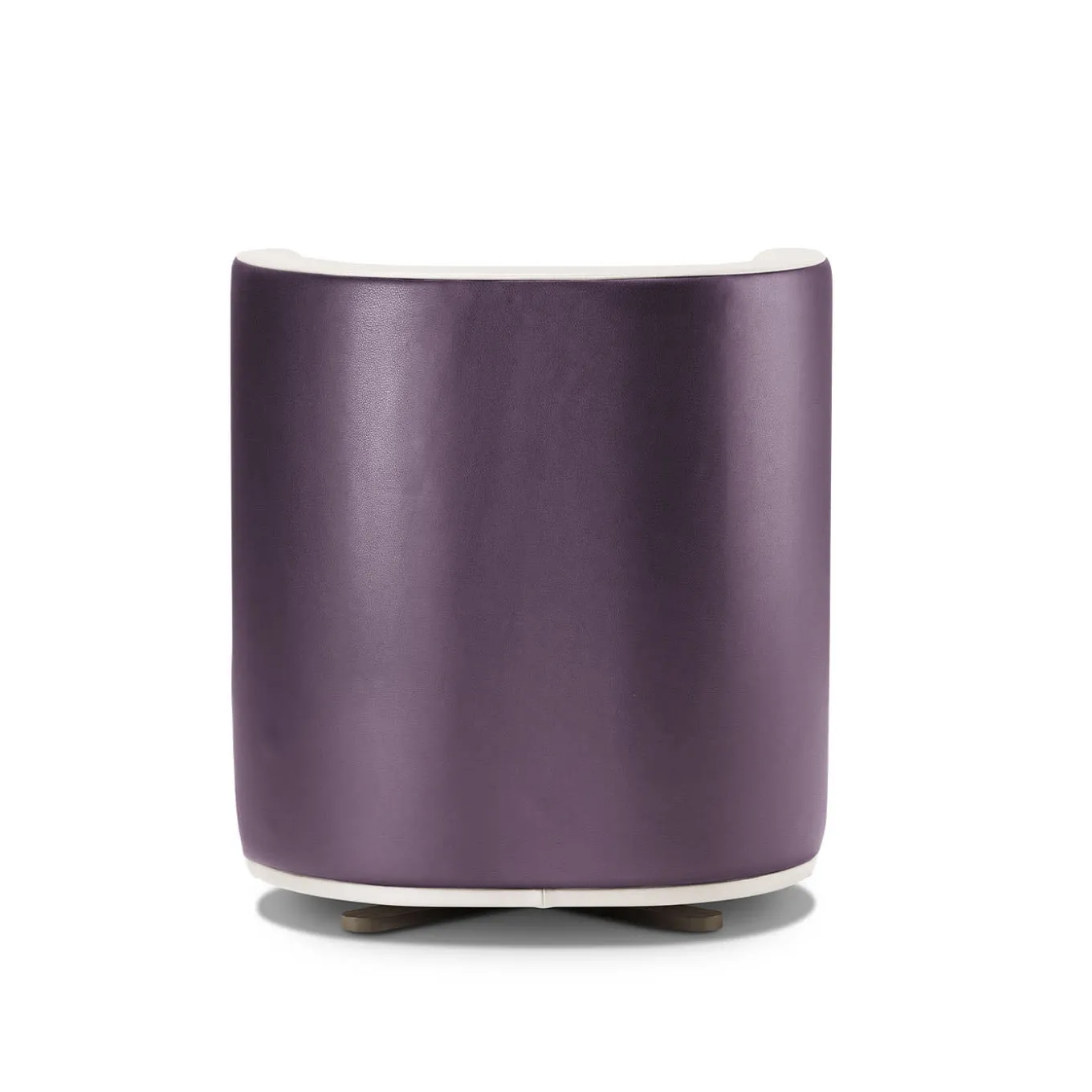 Spritz White Leather Lounge Chair by Lorenza Bozzoli