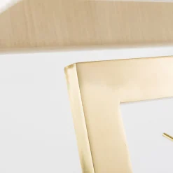 Sputnik Linen And Brass Table Lamp