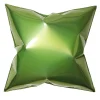 Square Green Pillow-Shaped Wall Sculpture