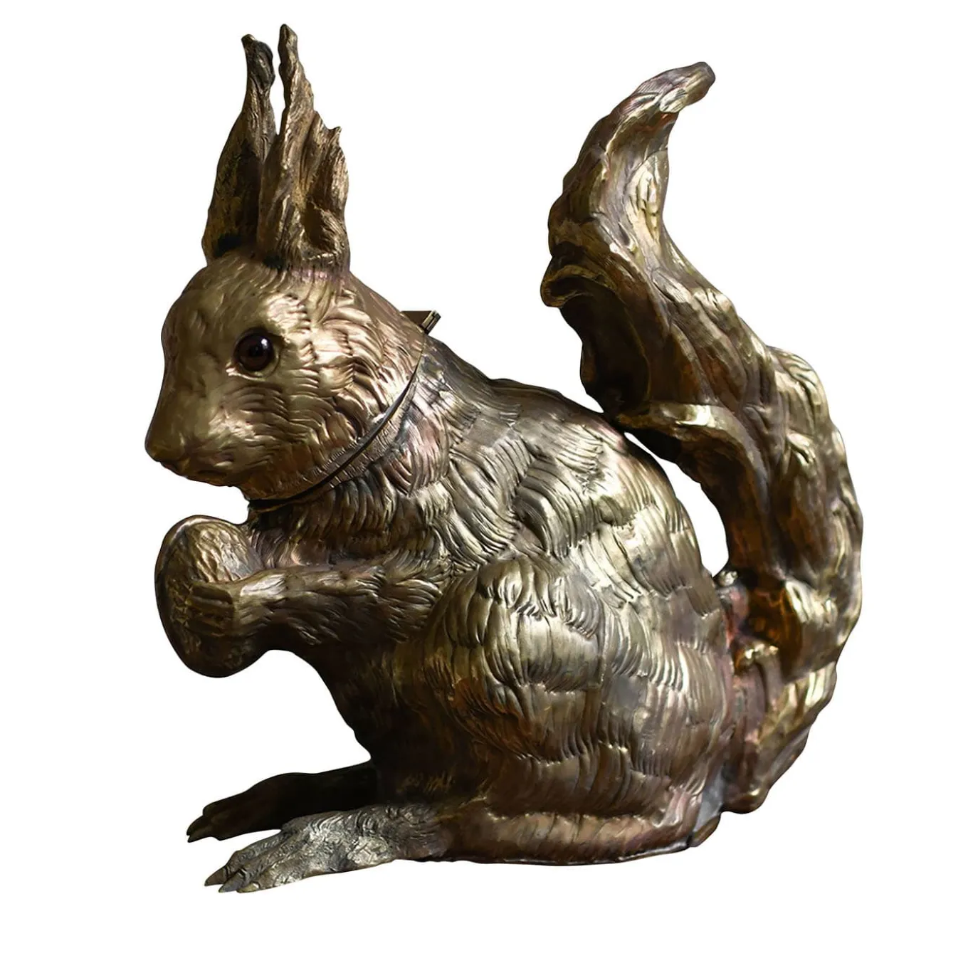 Squirrel Bronze Bottle Holder