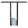 SSC103-4 Marquina & White Carrara Marble Console