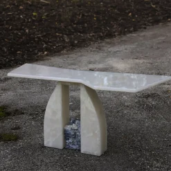 SST020 Honey Onyx Marble Table