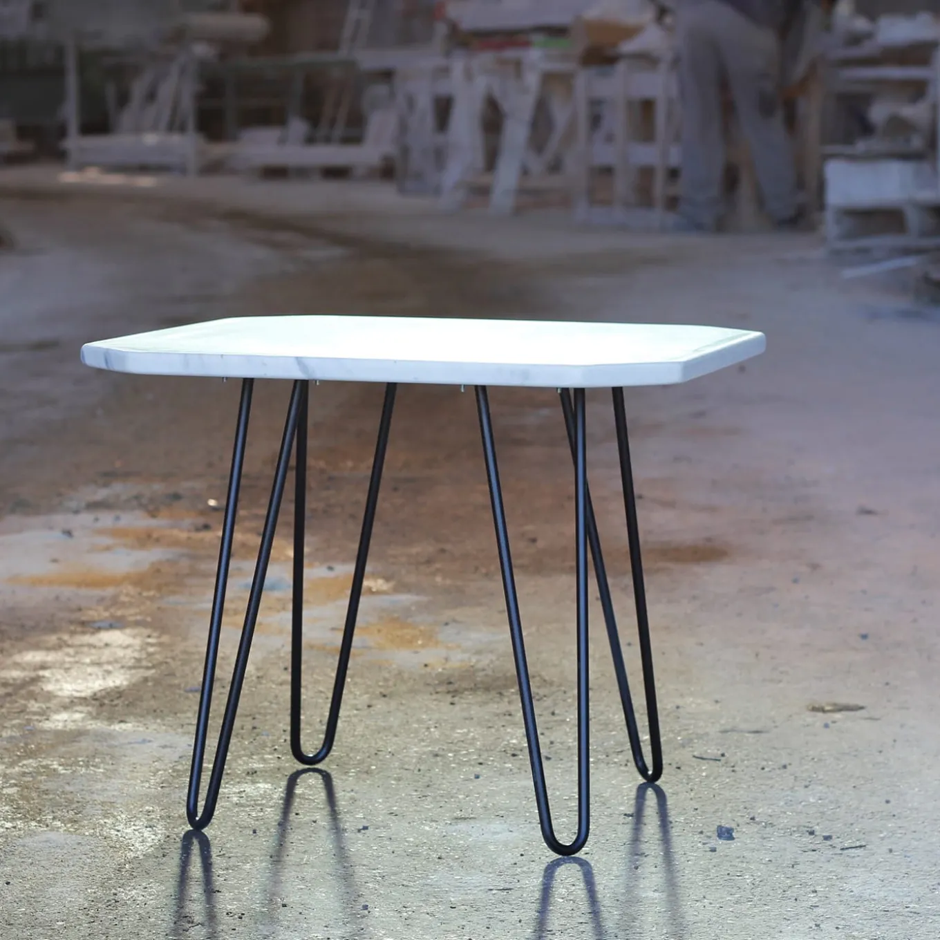 90s-Style Carrara Coffee Table