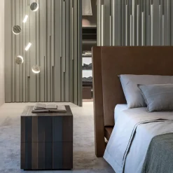 ST 09 Burnished Copper Bedside Table