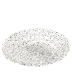 21st Century Large Glass Lace Fruit Bowl
