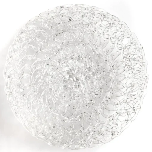 21st Century Medium Glass Lace Fruit Bowl