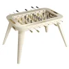 Stadium ivory foosball table by Pino Vismara