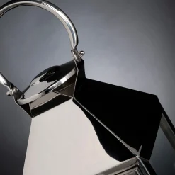 Stainless Steel Lantern with Pyramid Top