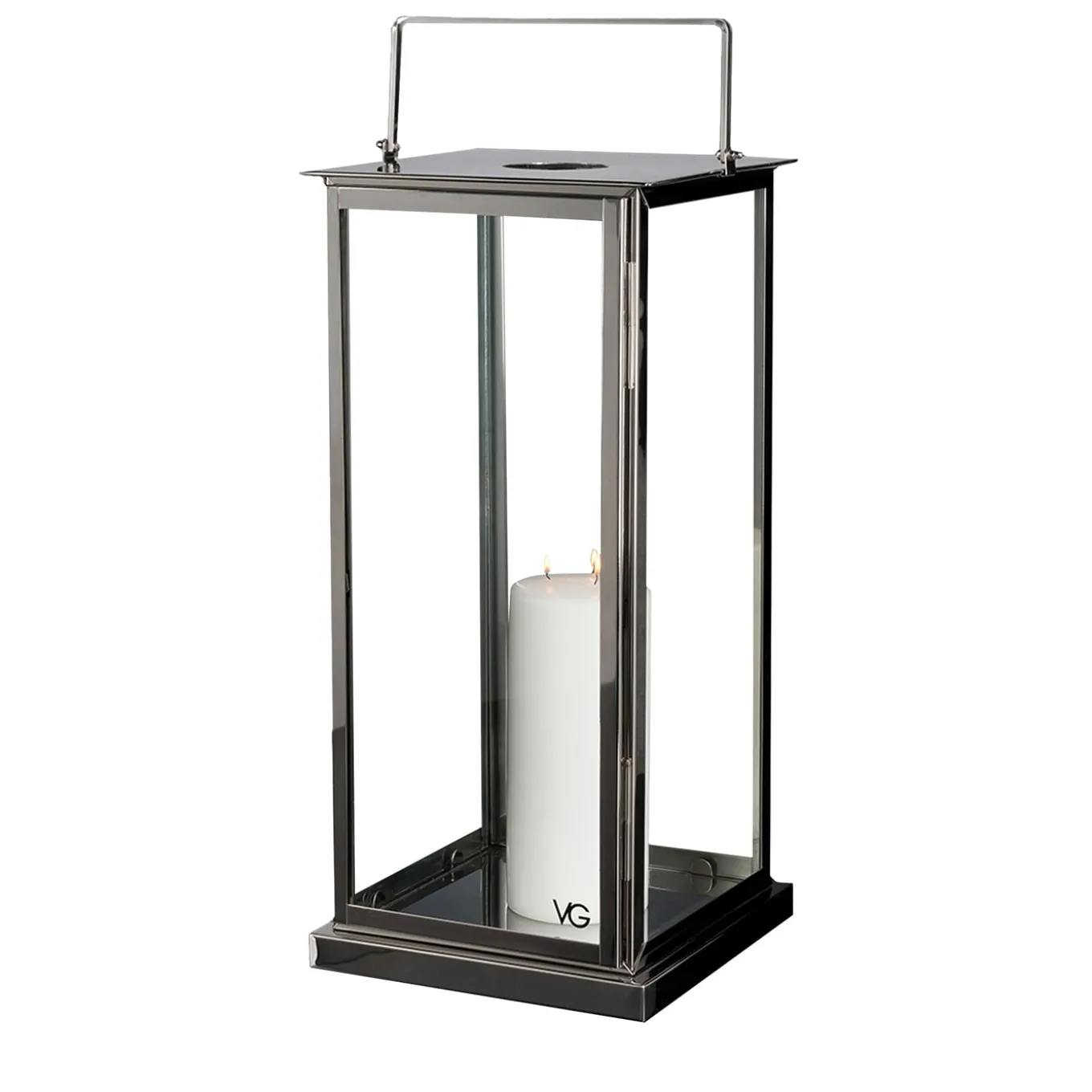 Stainless Steel Lantern with Flat Top