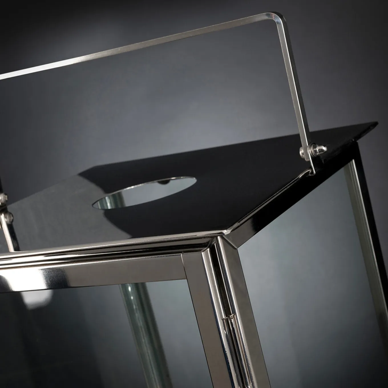 Stainless Steel Lantern with Flat Top