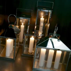 Stainless Steel Lantern with Flat Top