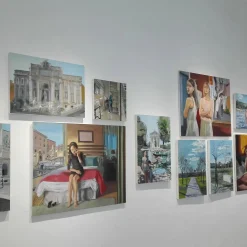 Stanza D'Albergo Oil on Cotton Painting