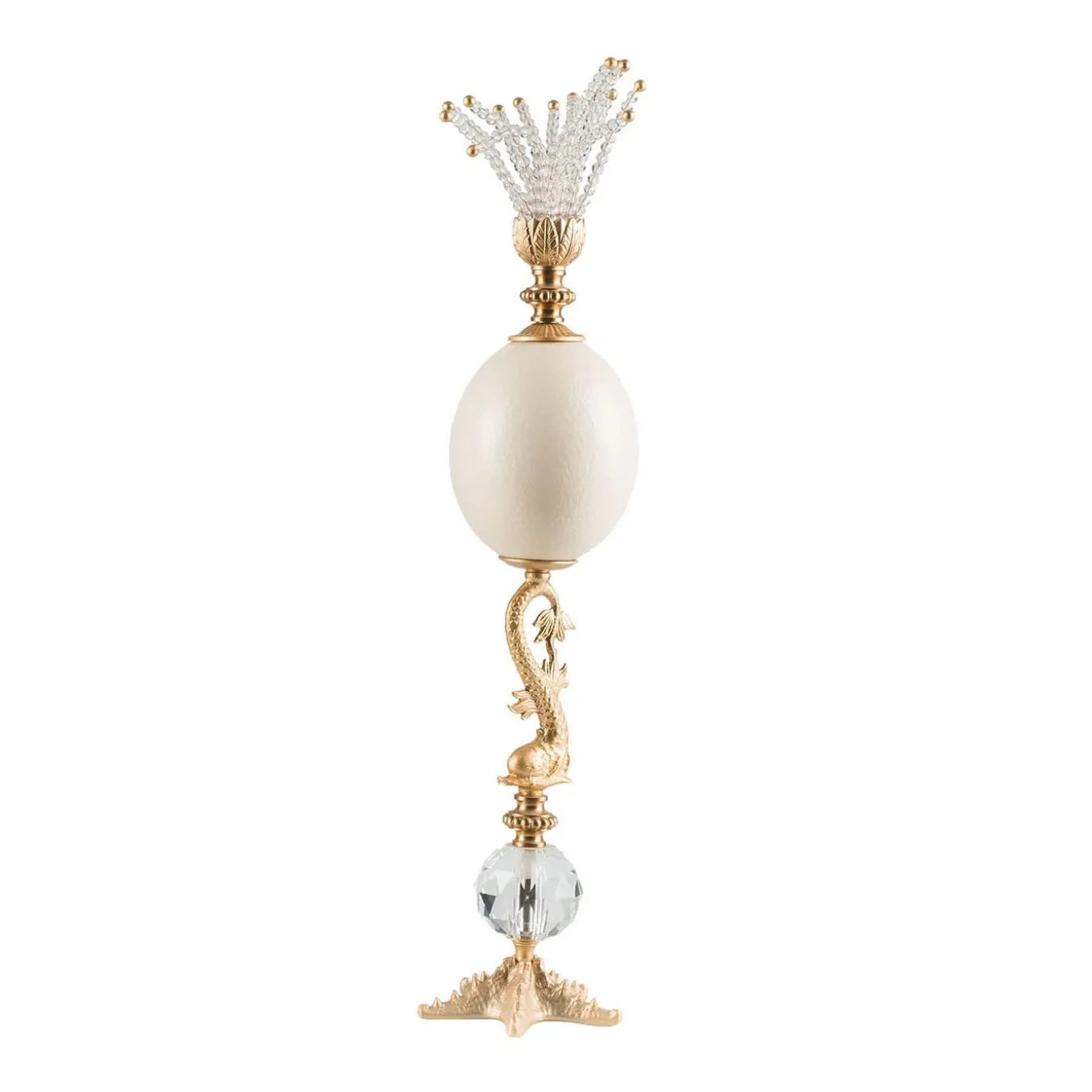 Starfish And Ostrich Egg Decorative Sculpture