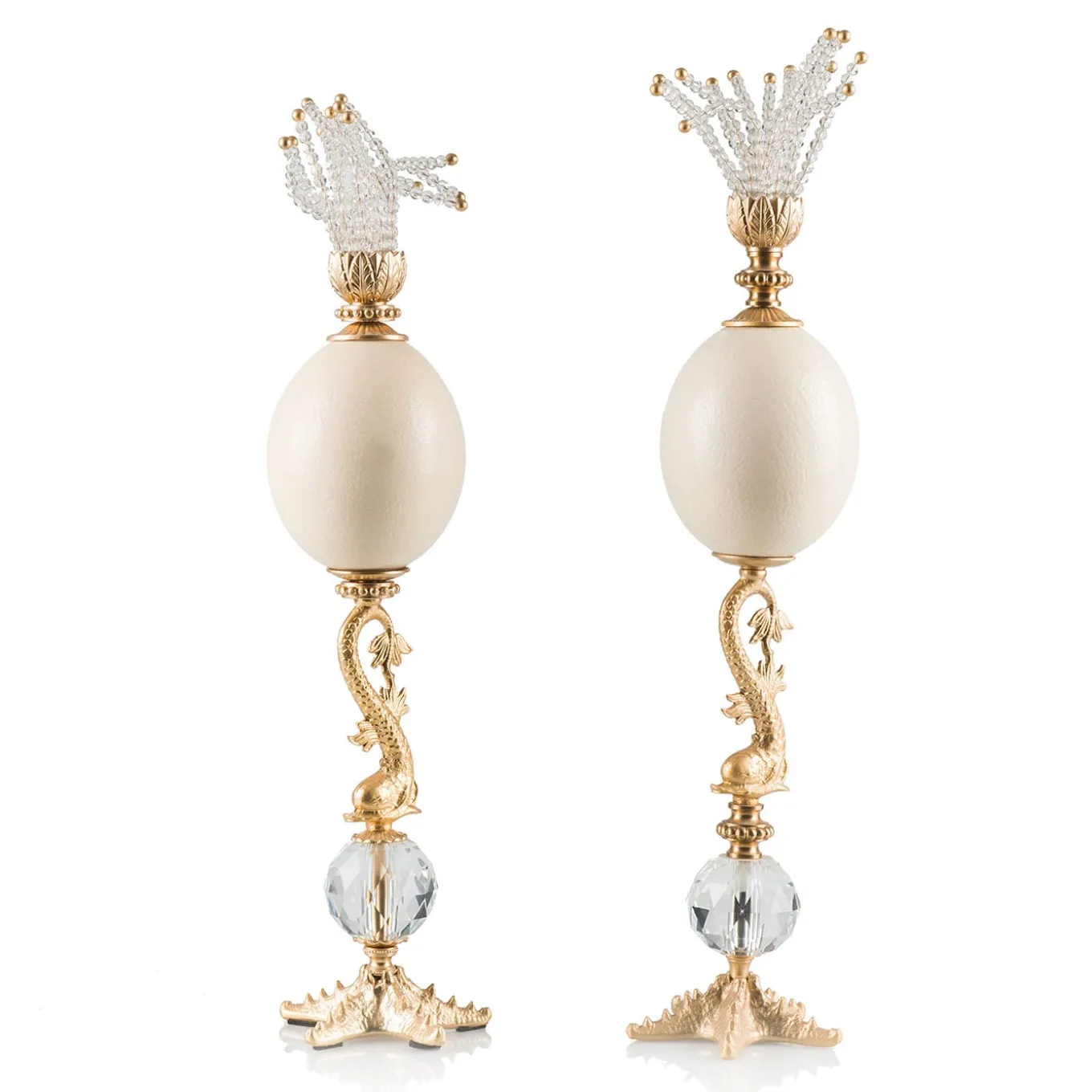 Starfish And Ostrich Egg Decorative Sculpture