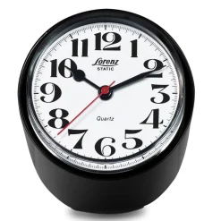 Static Black Table Clock by Richard Sapper