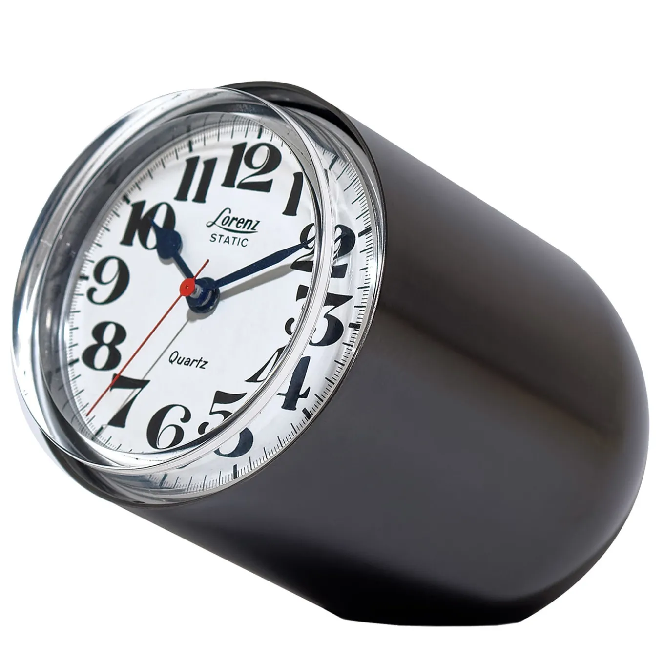Static Dark Gray Table Clock by Richard Sapper