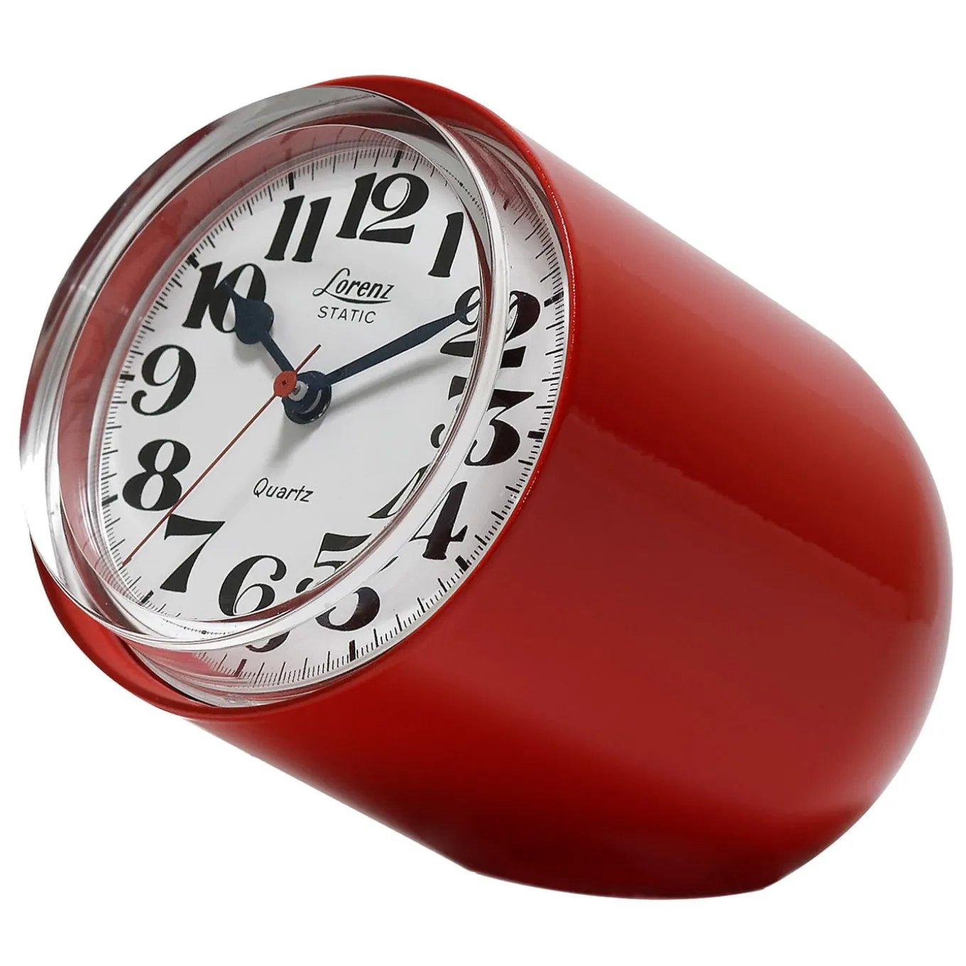 Static Red Table Clock by Richard Sapper