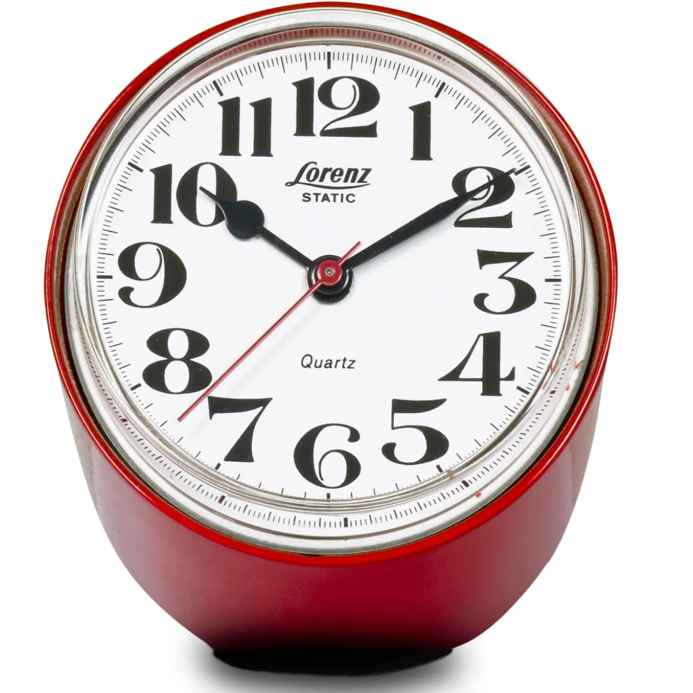 Static Red Table Clock by Richard Sapper