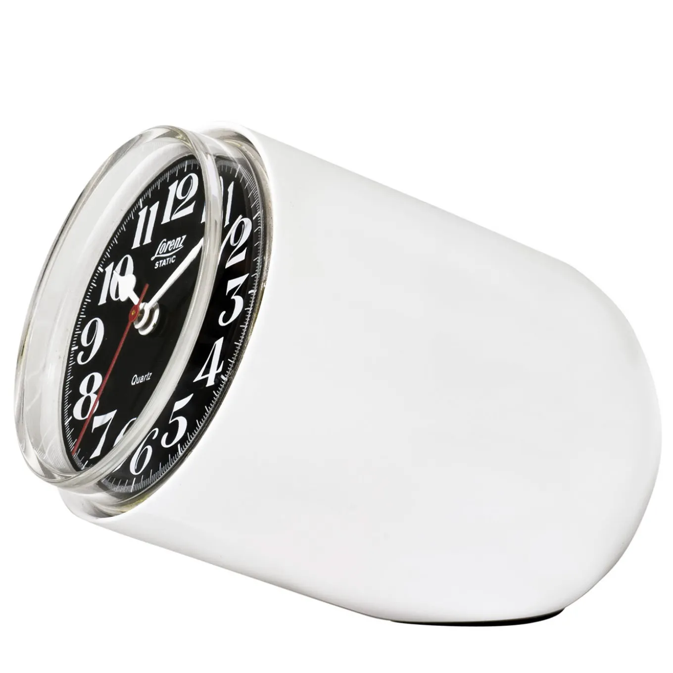 Static White Table Clock by Richard Sapper