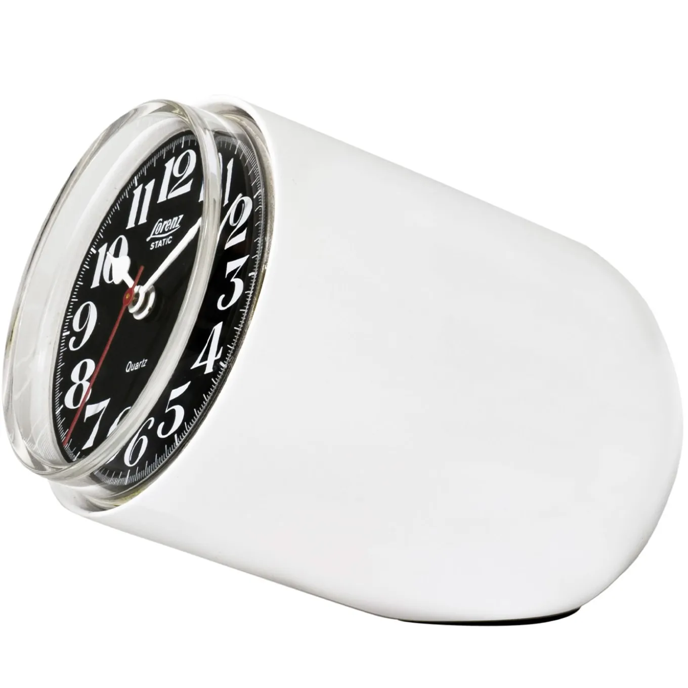 Static White Table Clock by Richard Sapper