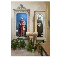 Statues of Saint Lucia and of the Virgin Mary Photographic Print