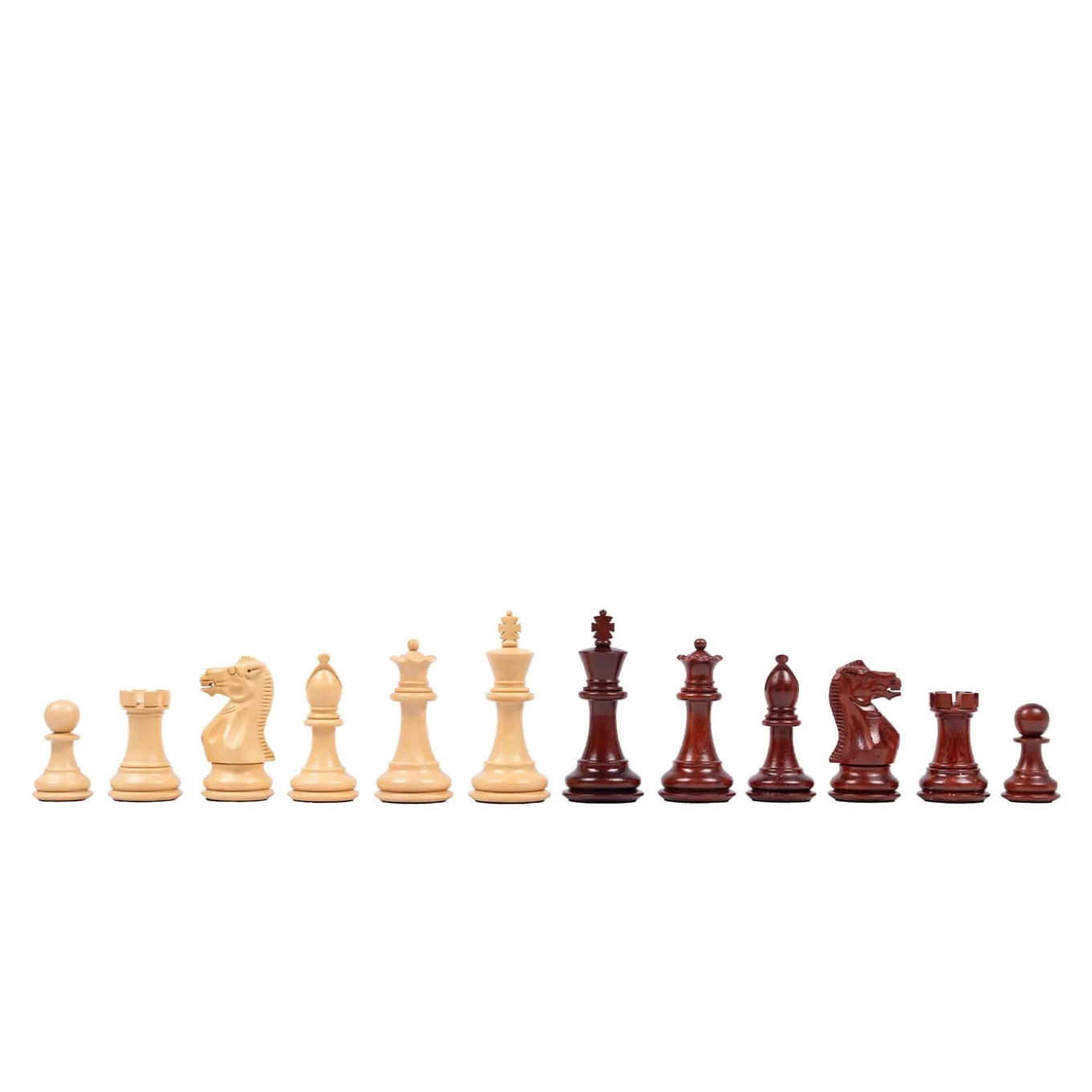 Staunton Elm Burl Wood Professional Chess Set