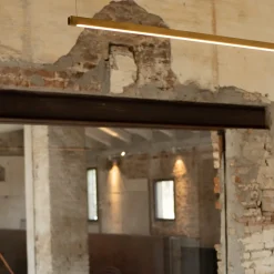 Stecca Gold Finish Brass Ceiling Lamp