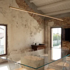 Stecca Gold Finish Brass Ceiling Lamp