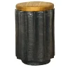 Stele Black Pouf