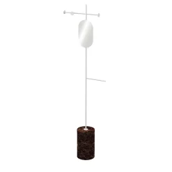 Stelo Emperador Dark and White Coat Hanger with Mirror