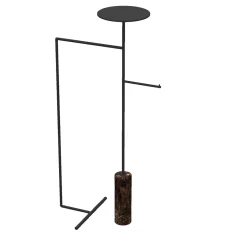Stelo Emperador Dark and Black Coat Hanger with Stand