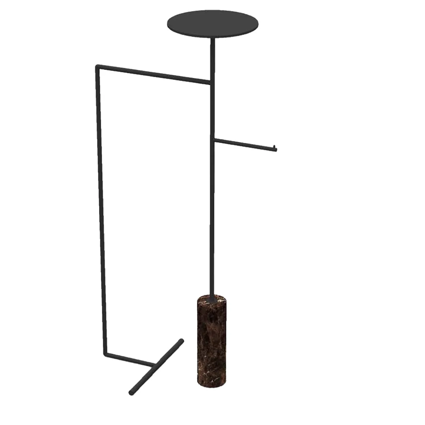 Stelo Emperador Dark and Black Coat Hanger with Stand