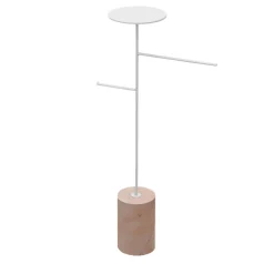 Stelo Pink Portogallo and White Coat Hanger and Object Rack