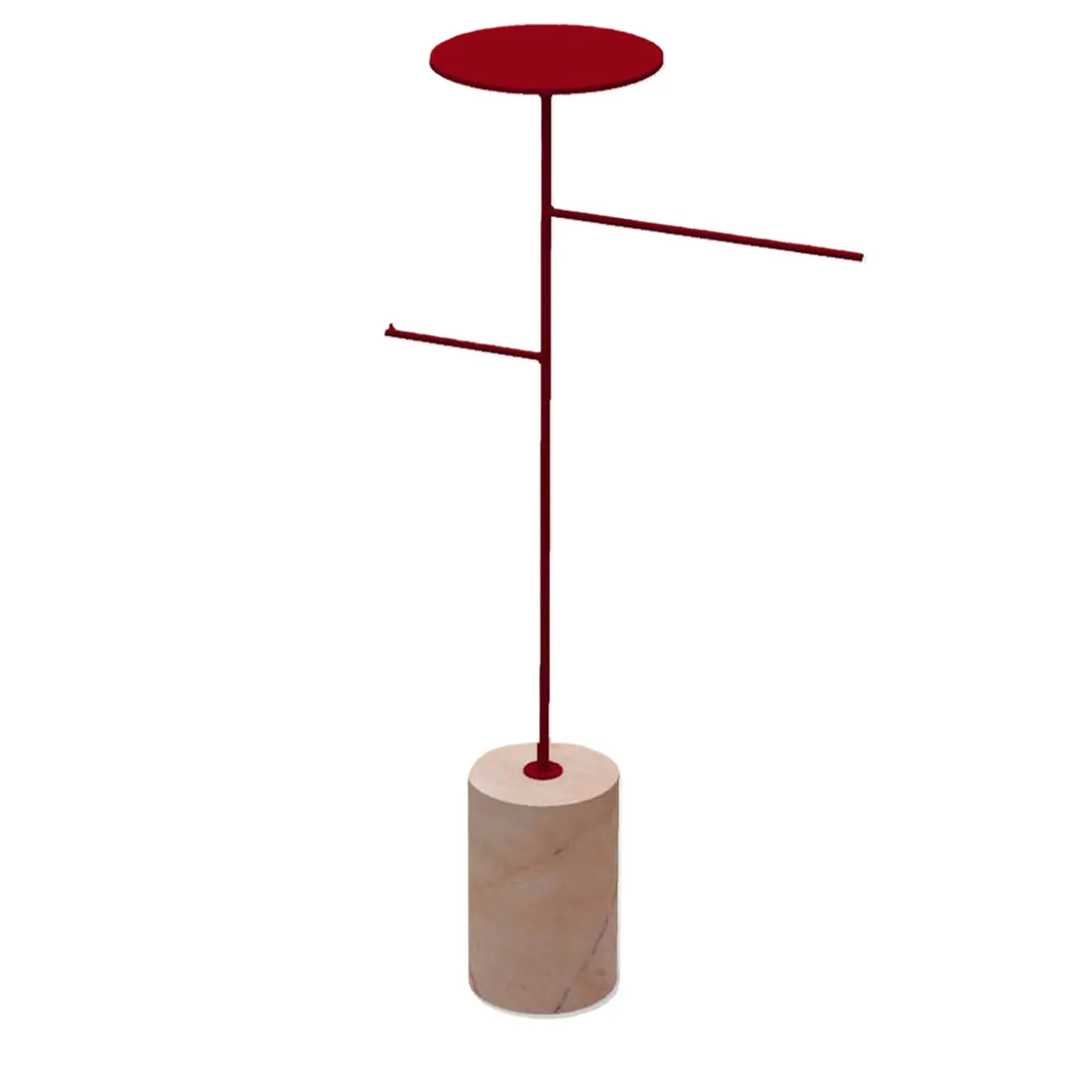 Stelo Pink Portogallo and Red Coat Hanger and Object Rack