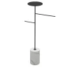 Stelo White Carrara and Black Coat Hanger and Object Rack