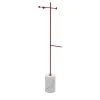 Stelo White Carrara and Red Coat Hanger