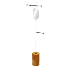 Stelo Yellow Siena and Black Coat Hanger with Mirror