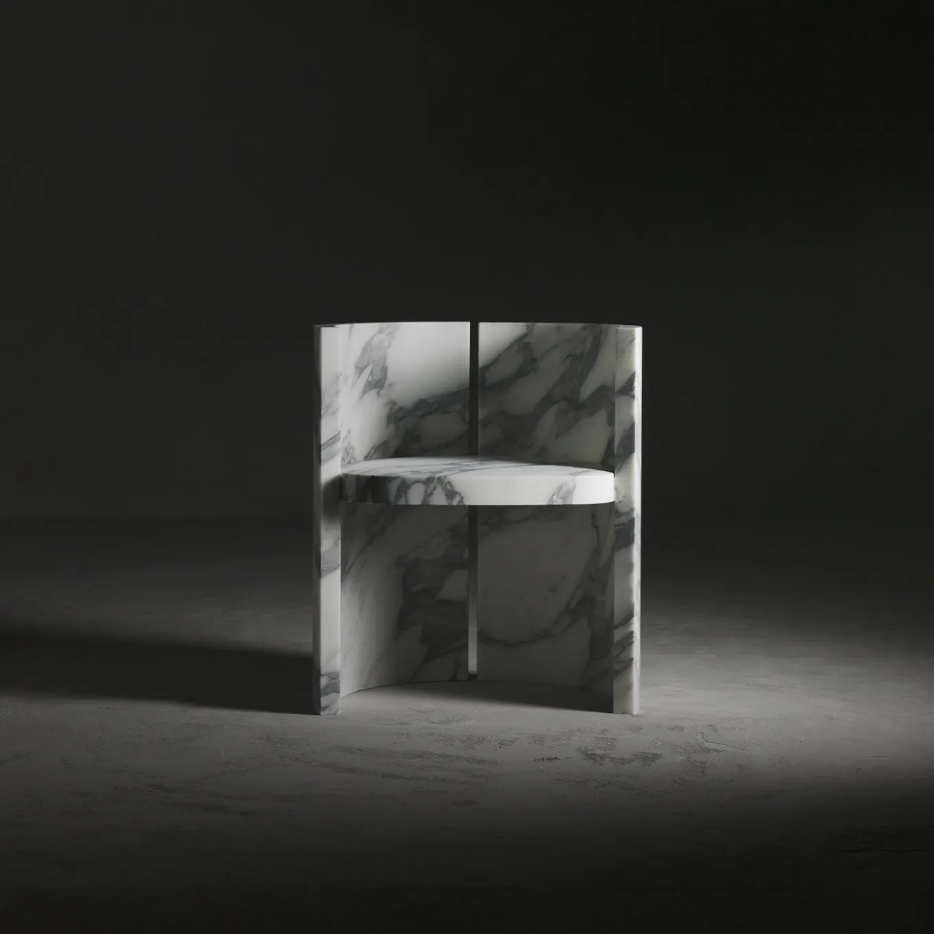 Sterling Calacatta Marble Chair