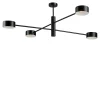 Stick Matte Black finish Metal 4-lights Ceiling Lamp
