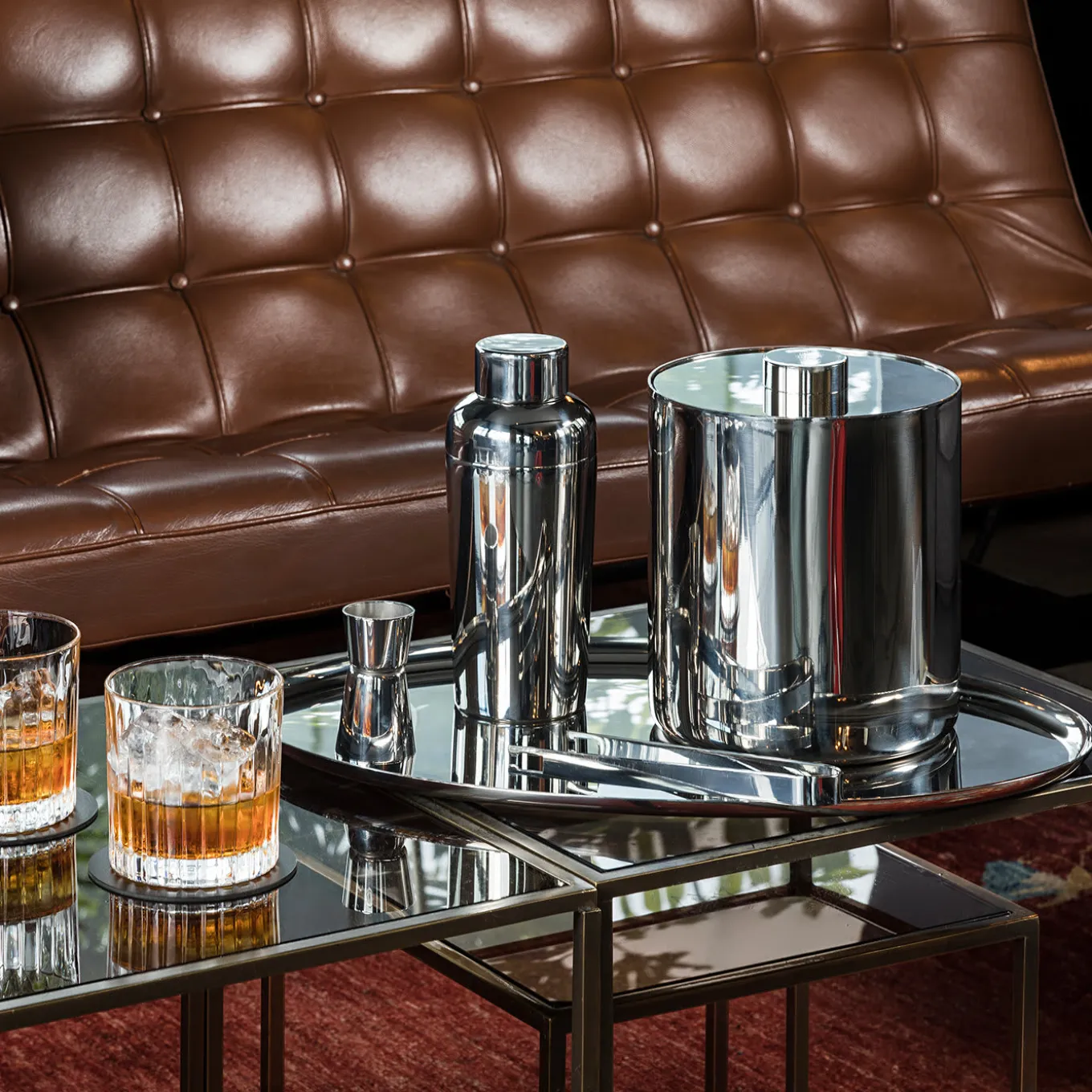 Stile Cocktail Shaker and Jigger