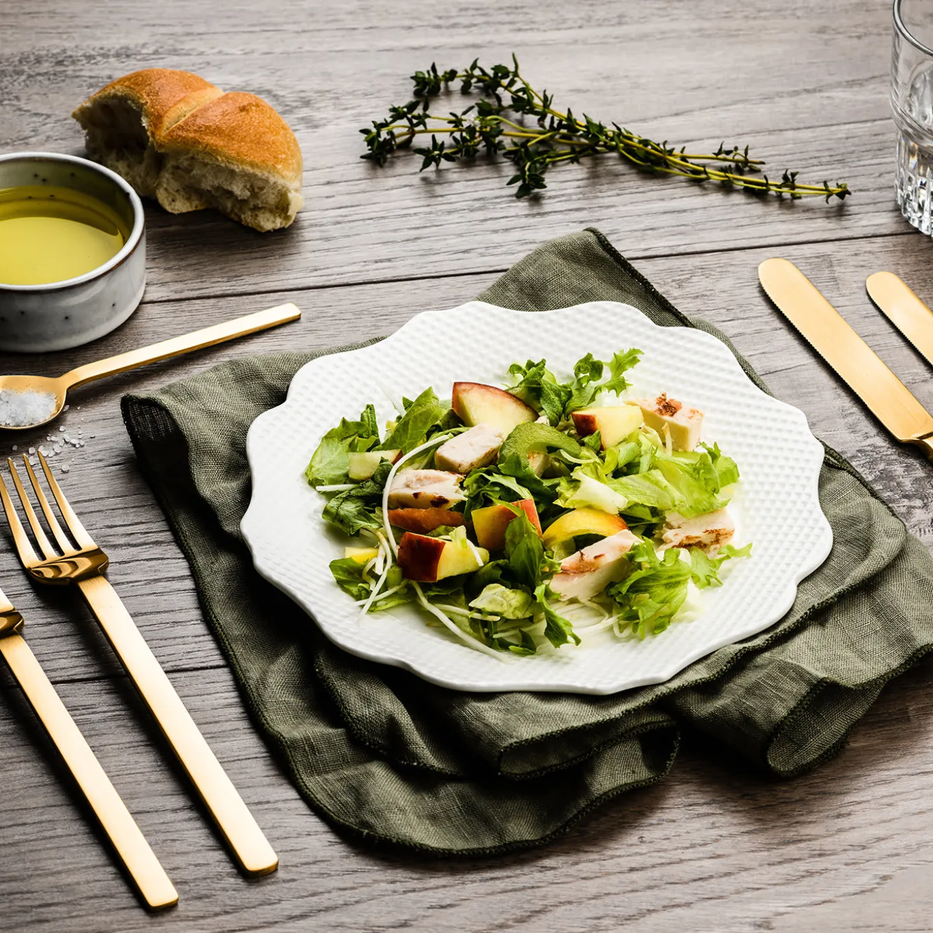 Stile Ice Oro 5-Piece Flatware Set by Pininfarina