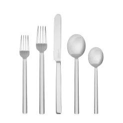 Stile 5-Piece Silver Flatware Set by Pininfarina Mepra