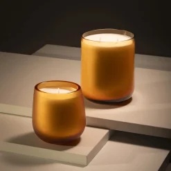 Stilla Cerae Large Amber Yellow Candle By Federico Peri