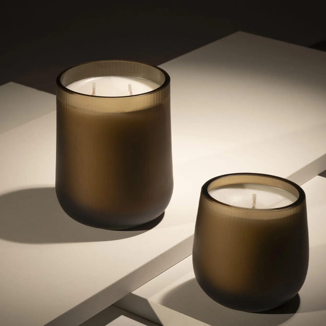 Stilla Cerae Large Coffee Brown Candle By Federico Peri