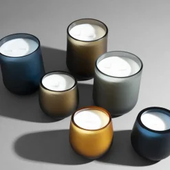 Stilla Cerae Large Steel Gray Candle By Federico Peri