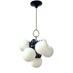 Stilnovo 7-Light Blue Chandelier