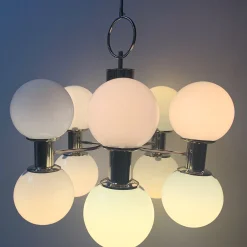 Stilnovo 10-Light Chromed Chandelier