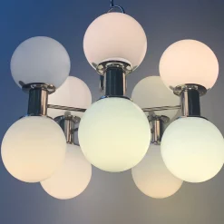 Stilnovo 10-Light Chromed Chandelier